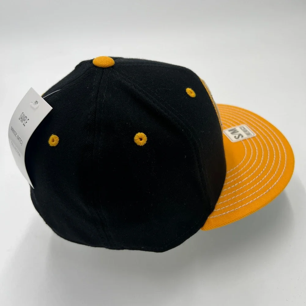 CCM Adidas Boston Bruins Original‎ Six Fitted Hat Black Yellow SM New